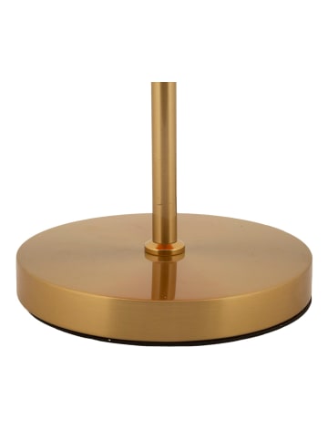 Mauro Ferretti Tischleuchte aus goldfarbenem Metall und Glas (Ø 30 x 16 x 53 cm)