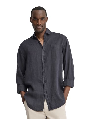 Polo Club Hemd BLOCK SHIRT LINEN GD in Navy Blau