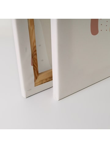 A.S. Création Leinwandbild Canvas Little Wheather Weiss