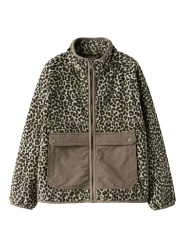 name it Übergangsjacke NKFMEEKO Fleecejacke Leoprint in peyote