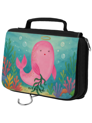 Mr. & Mrs. Panda badtasche Sternzeichen Jungfrau Design ohne Spruch in Weiß