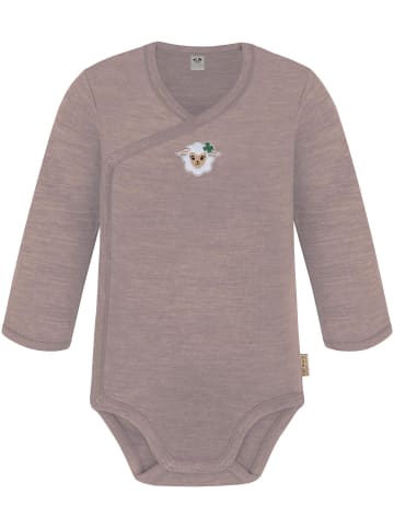 Normani Outdoor Sports Baby Merino Wickelbody Langarm Kaitaia in Rosa
