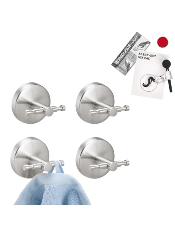 bremermann Handtuchhaken 4er Set ca. Ø 6 x 6 cm T