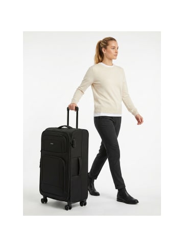 Smartbox Edition 04 4 Rollen Trolley 78 cm mit Dehnfalte in black