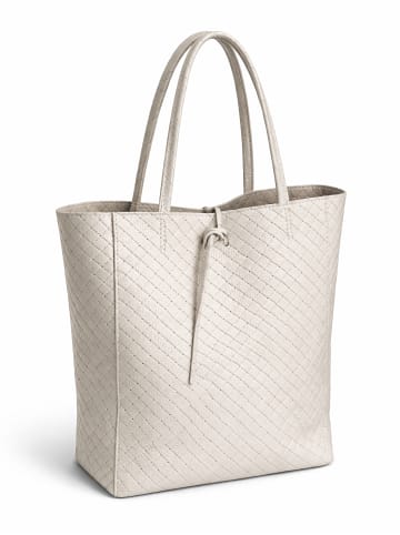 collezione alessandro Schultertasche " Flecht " in beige