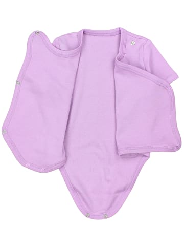 TupTam Baby Mädchen Kurzarm Wickelbody 5er Set in rosa/lila