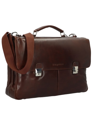 Bugatti Romano Messenger Leder 44 cm Laptopfach braun