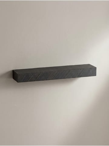 KADIMA DESIGN Wandregal 60x10x20 cm Mango Massivholz / Steinoptik Hängeregal Modern