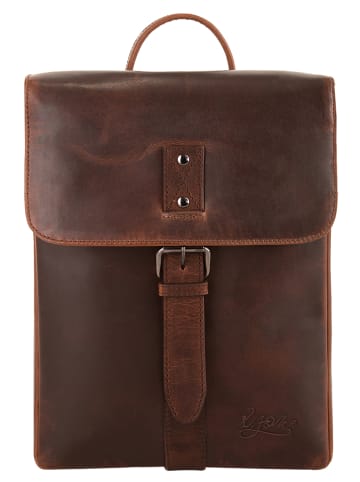 X-ZONE Rucksack echt Leder in cognac