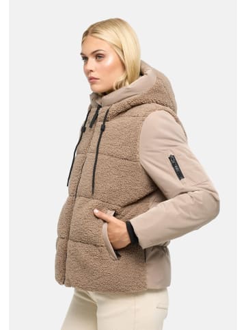 Marikoo Plüschjacke Elidee 16 in Taupe Grey