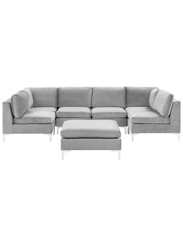 Beliani 2-tlg Modulsofa EVJA in Grau
