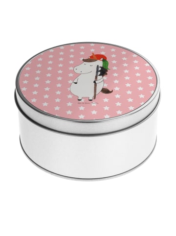 Mr. & Mrs. Panda Metalldose Einhorn  ohne Spruch in Rot Pastell