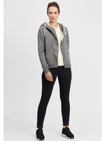 Oxmo Kapuzensweatjacke OXVicky Sweat Zip-Hoodie in Grau
