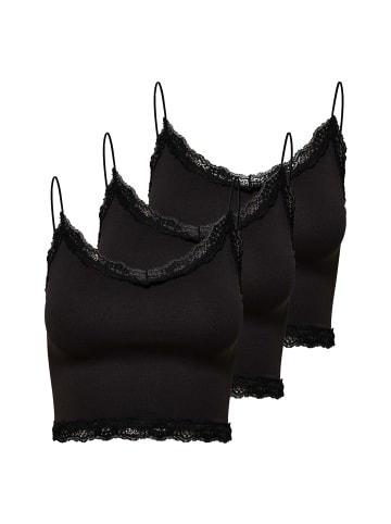 ONLY T-Shirt 3er Pack in Schwarz