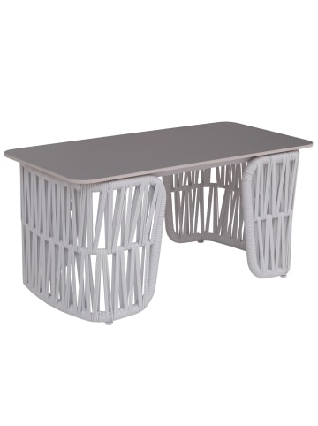 MCW Loungetisch P90, Hellgrau, Platte grau