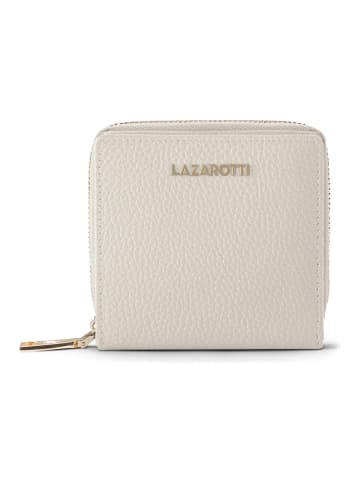 Lazarotti Bologna Leather Medium Zip-Around Geldbörse Leder 10 cm cream
