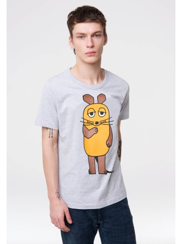 Logoshirt T-Shirt Die Sendung mit der Maus - Maus in grau-meliert