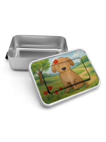 Mr. & Mrs. Panda Lunchdose Hund Dame Design ohne Spruch in Weiß