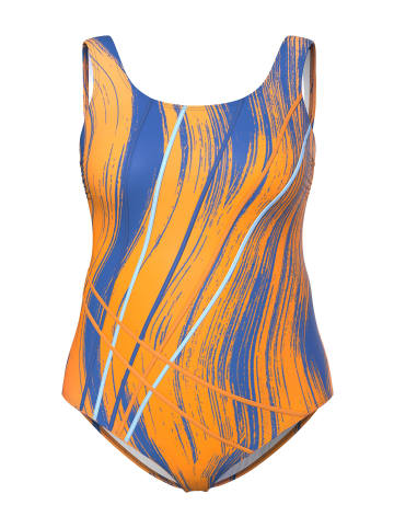 Ulla Popken Badeanzug in dunkel orange