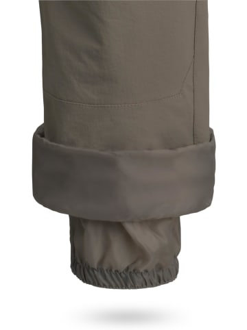 Normani Outdoor Sports Herren Winter-Softshellhose mit Hosenträgern Loonskin in Stone