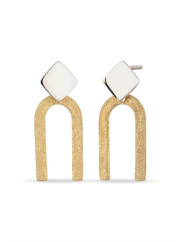 Elli Ohrringe 925 Sterling Silber in Zweifarbig