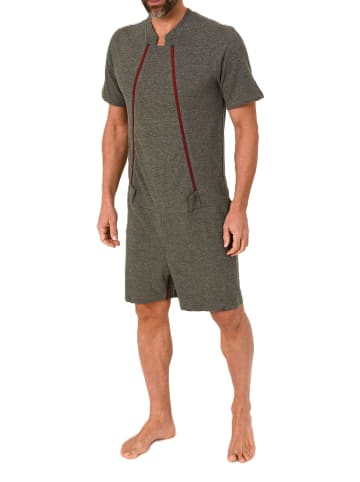 NORMANN Pflegeoverall kurzarm Reissverschluss Vorne - 88429 in anthrazit