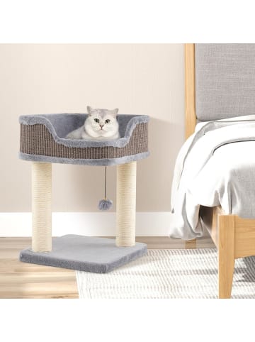 COSTWAY Kratzbaum Klein in Grau