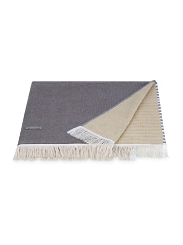 Ross Hamamtuch Stripe in Grau / beige