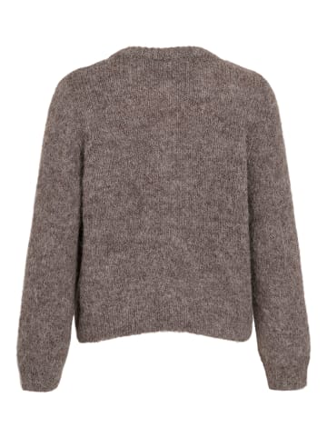 Vila VILARKA O-Neck L/S Knit Cardigan in Falcon Melange