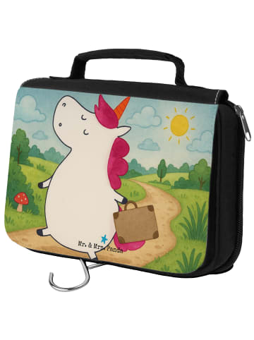 Mr. & Mrs. Panda Kosmetiktasche Einhorn Koffer Design ohne Spruch in Weiß