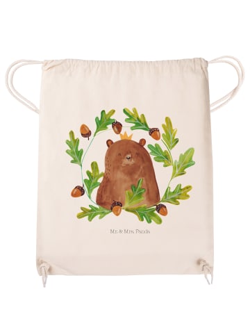 Mr. & Mrs. Panda Stoffbeutel Bär König ohne Spruch in Creme