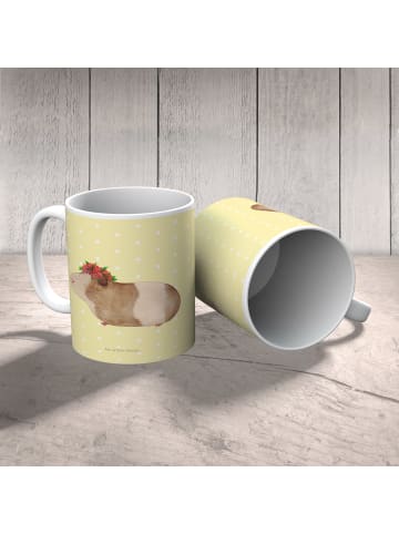 Mr. & Mrs. Panda Kindertasse Meerschweinchen Weisheit ohne Spruch in Gelb Pastell