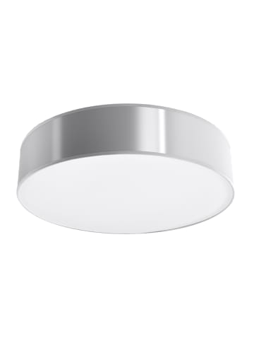 Nice Lamps Deckenleuchte ATIS 55 in Grau PVC runde Lampe Minimalistisch loft E27 NICE LAMPS
