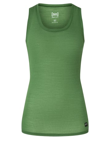 super.natural Merino Tanktop in grün