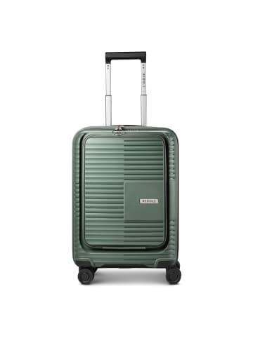 Redolz Essentials 17 2.0 4 Rollen Kabinentrolley 55 cm Laptopfach in grey green