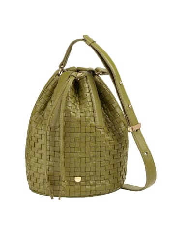 DuDu Filicudi M. Beuteltasche Leder 19 cm in olive