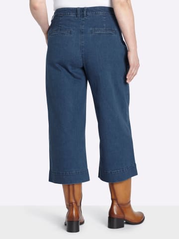 sheego Culotte in blue-stone-washed