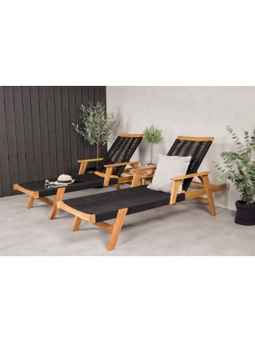 ebuy24 Lounge-Set Acacia 3-teilig Schwarz 40 x 40 cm