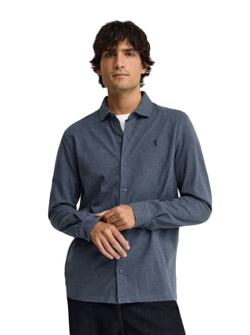 Polo Club Poloshirt MAN RIGBY GO LS BUTTONED POLO LONG SLEEVE REGULAR FIT in Denim