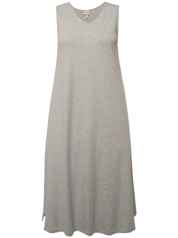Ulla Popken Kleid in hellgrau mélange
