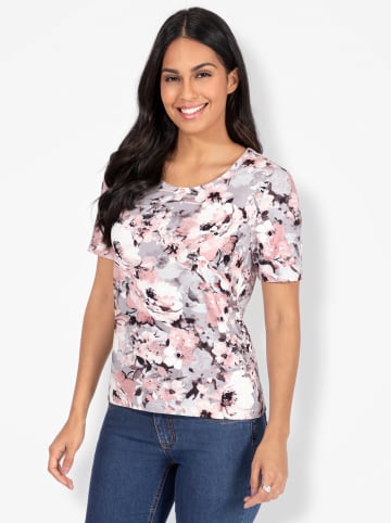 WITT WEIDEN Kurzarmshirt in hortensie-steingrau-bedruckt