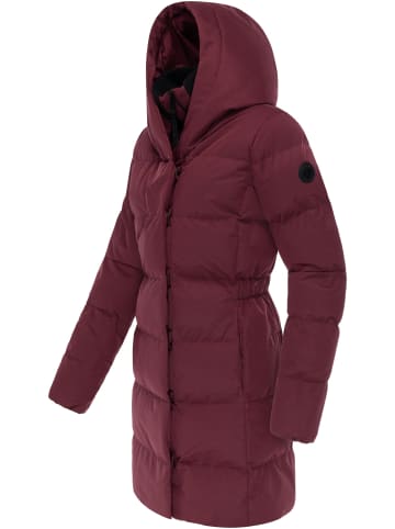ragwear Steppmantel Niani YOUMODO in Wine Red