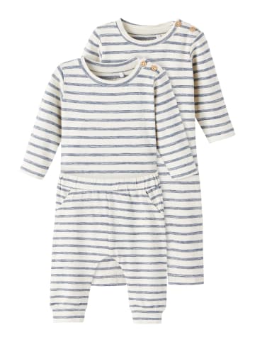 name it Baby Geschenkset Body, Einteiler, Shirt und Hose in Braun