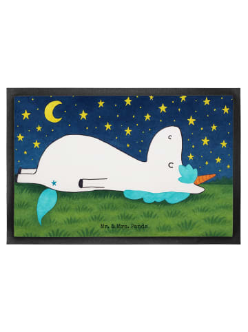 Mr. & Mrs. Panda Schmutzmatte Einhorn Sternenhimmel Design ohne ... in Weiß