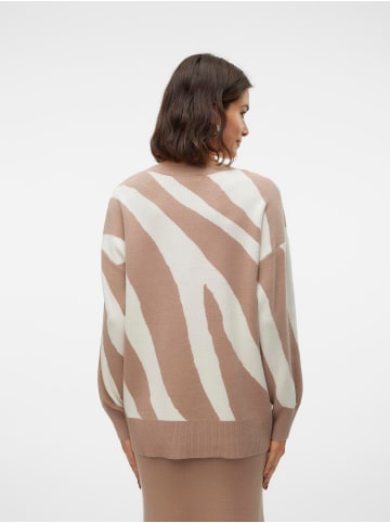 Vero Moda Strickpullover in Silver Mink