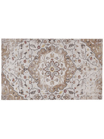 Beliani Kurzflor KATTAKKADA in Beige/Braun - (W) 150 x (H) 1 x (L) 230 cm