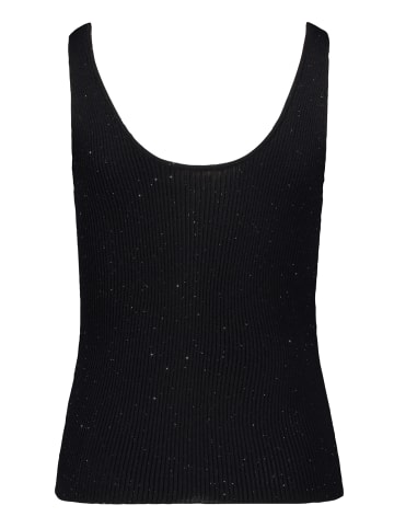 CARTOON Strick-Top im Glitzer-Look in Schwarz