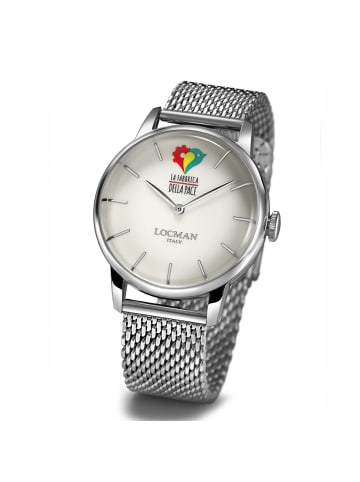 Locman Herrenuhr "1960 La Fabbrica Della Pace" in Silber