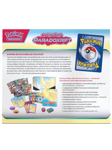 Pokémon Top-Trainer-Box Donnersichel | Pokemon Sammel-Karten Kollektion deutsch