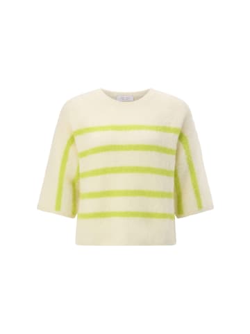 Rich & Royal Crew NK Stripes Cropped in Urban Lime